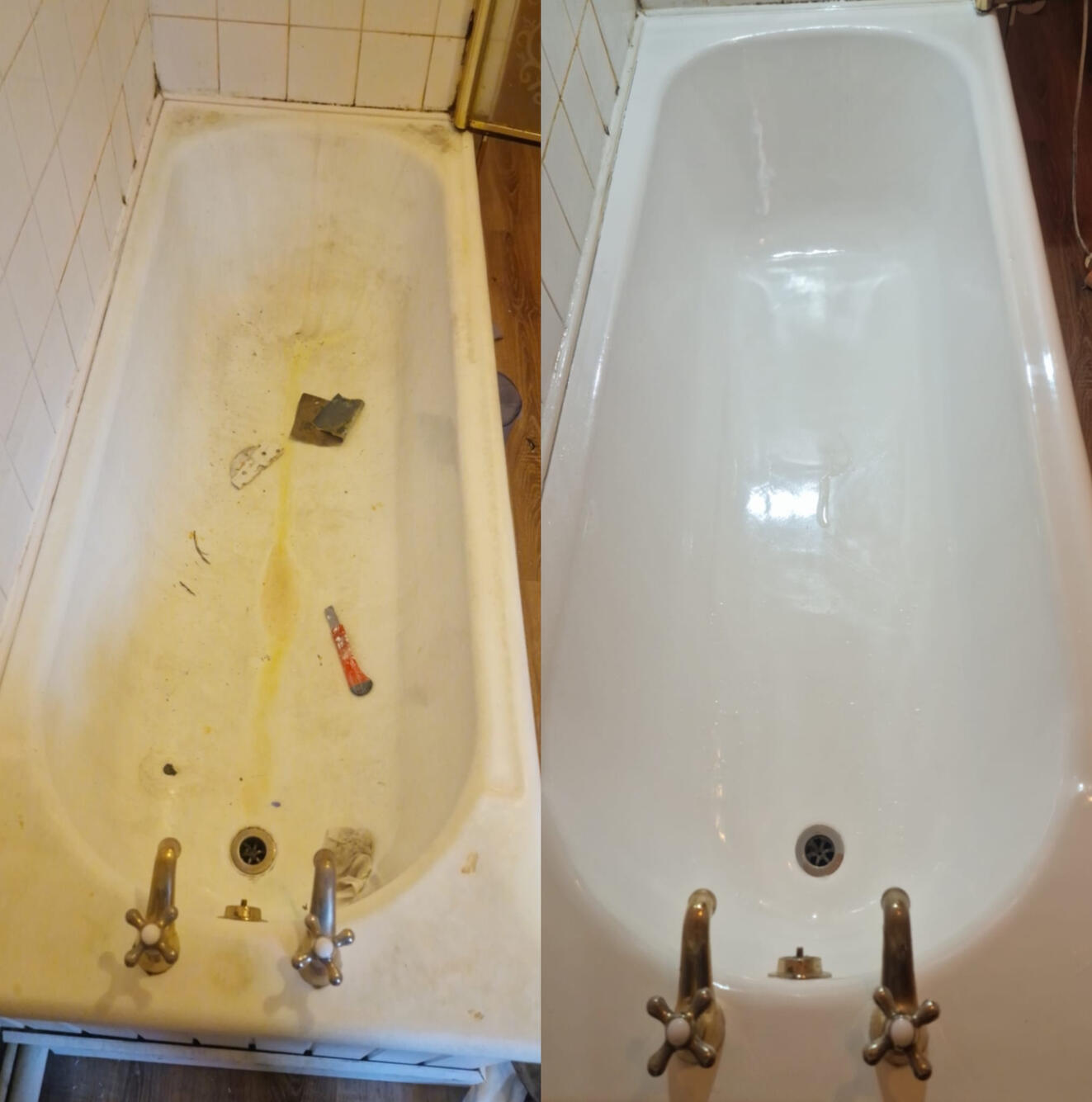 Steel bath resurfaced IN Tile Hill, Coventry