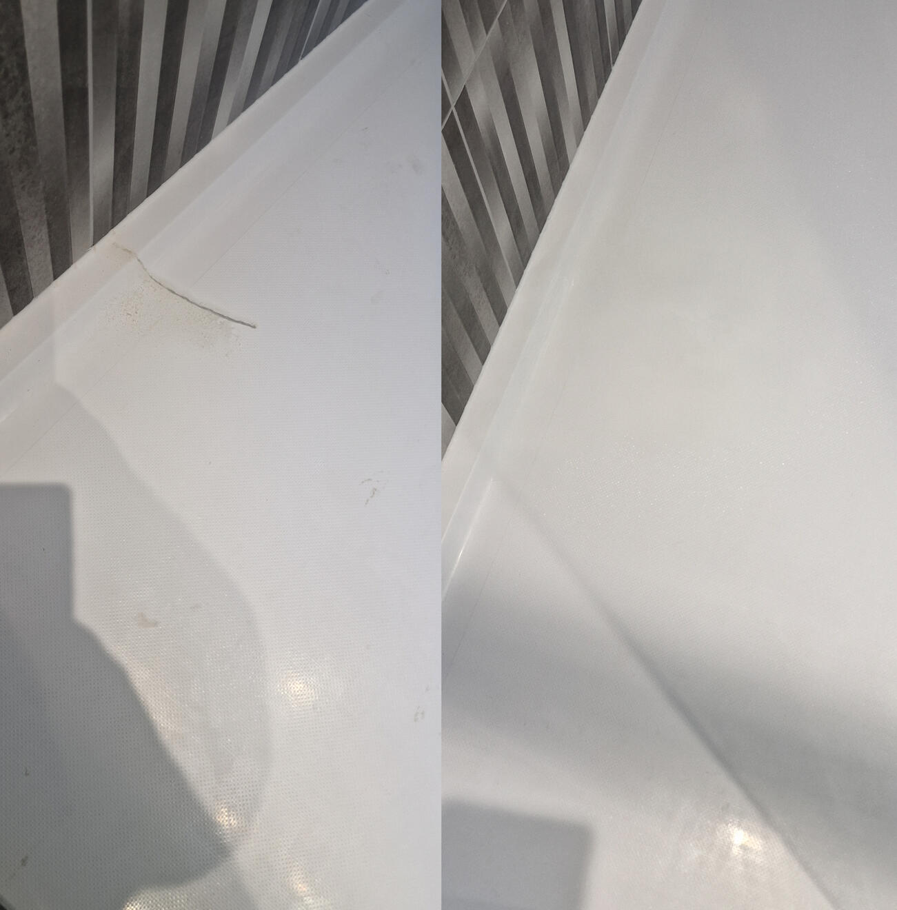 Reinforced shower tray crack repair in Coventry